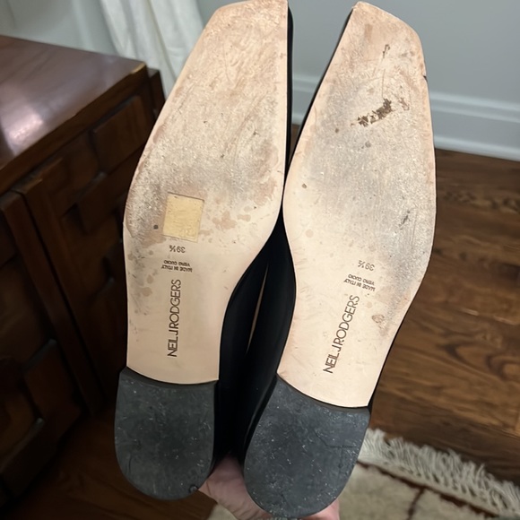 Neil J Rodgers Liscia Loafer in Black Leather worn 1x 9.5 - Picture 4 of 6